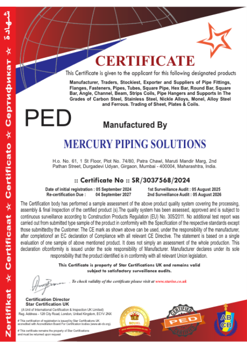 Decleration of Compliance